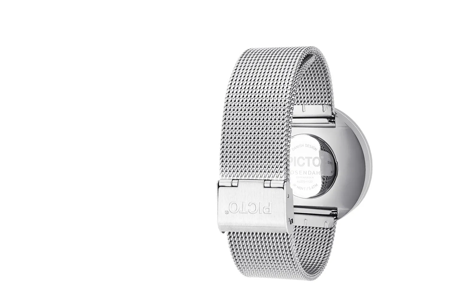 Black Picto Watch | Steel Mesh Strap