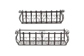 BROWN IRON FARMHOUSE PLANTSTAND