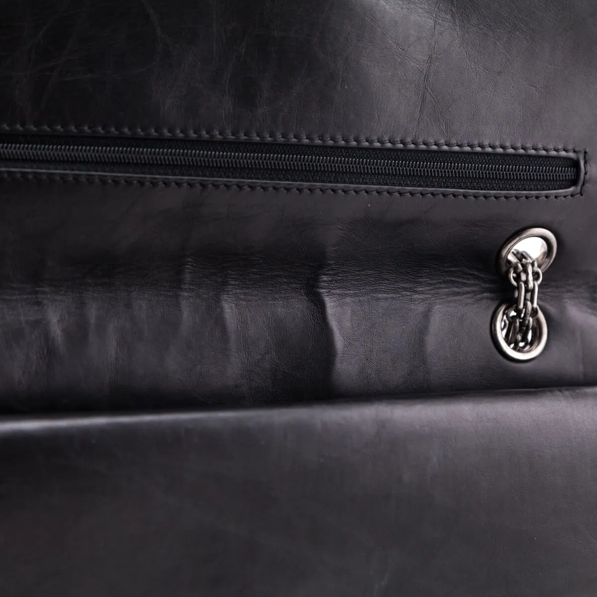 Chanel Black Quilted Aged Calfskin 2.55 Reissue 226 Flap Bag