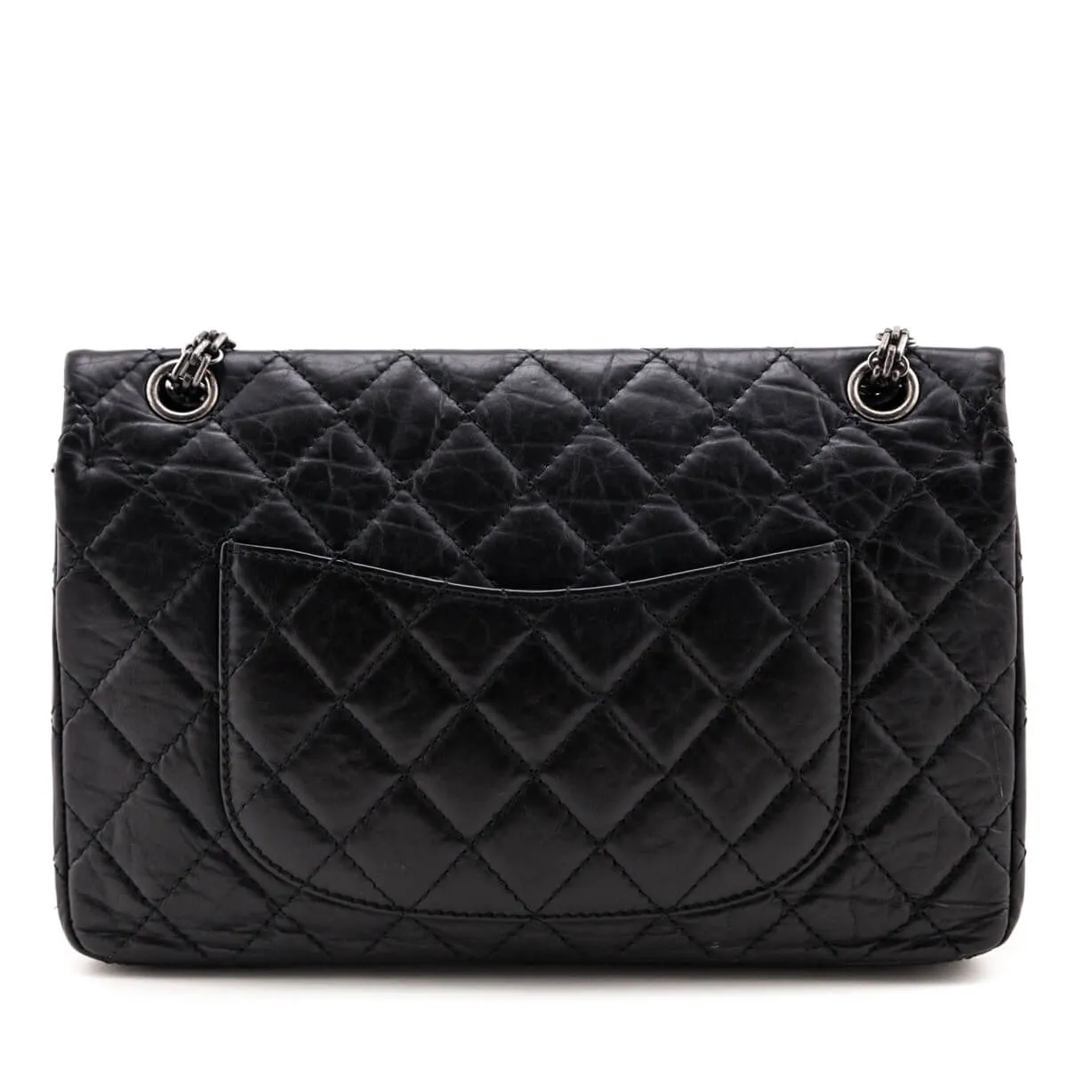 Chanel Black Quilted Aged Calfskin 2.55 Reissue 226 Flap Bag