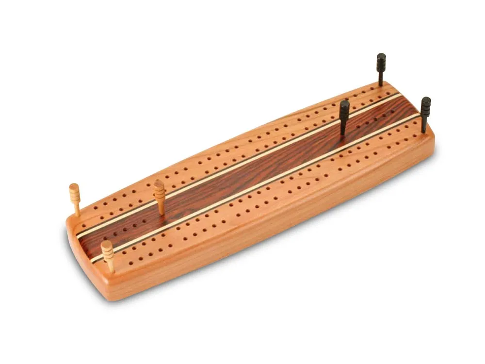 Cherry Inlay Cribbage Board
