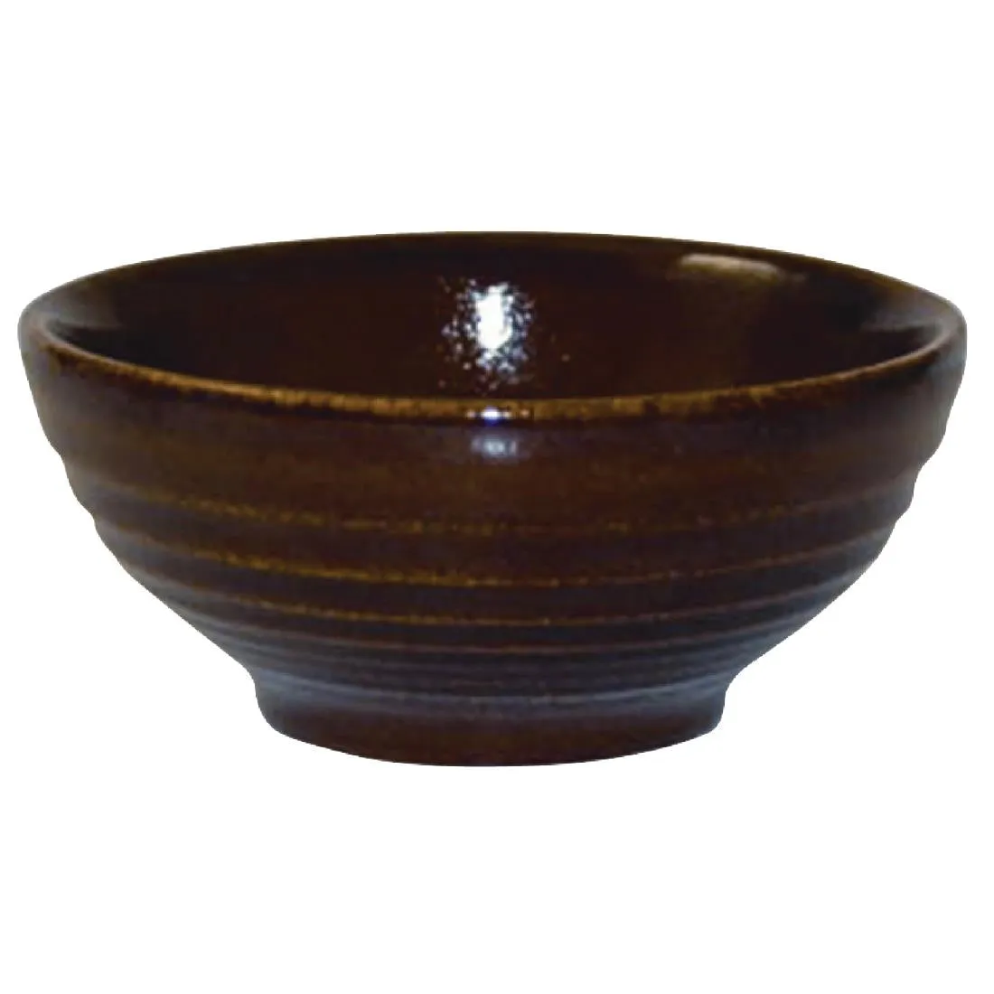 Churchill Bit on the Side Brown Ripple Snack Bowls 102mm (Pack of 12) - DL409