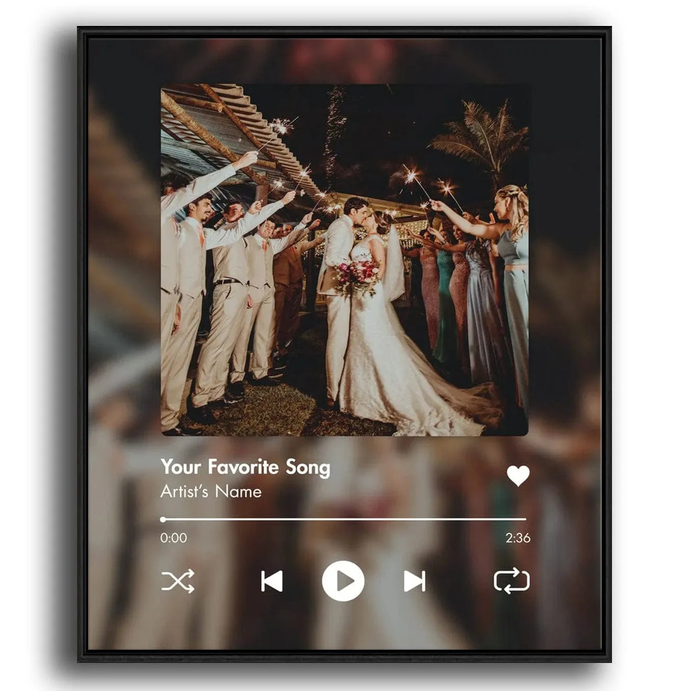 Custom Song and Photo Wedding Gift