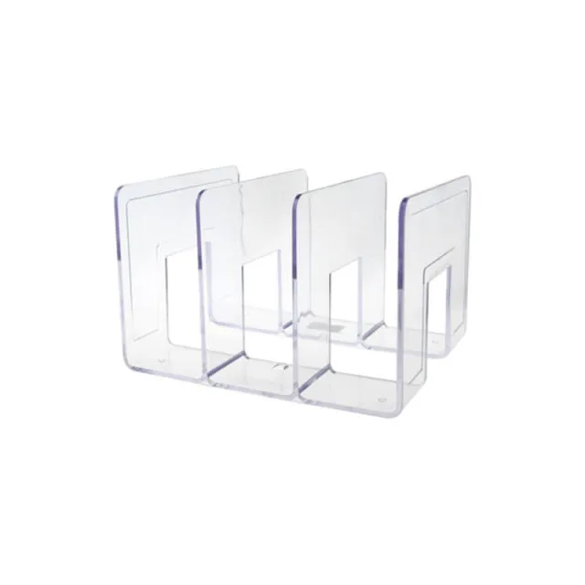 Desktop Book Storage Magazine Standing Organizer Acrylic Thickening Transparent Bookcase Divider Book Shelf Student Desk Office