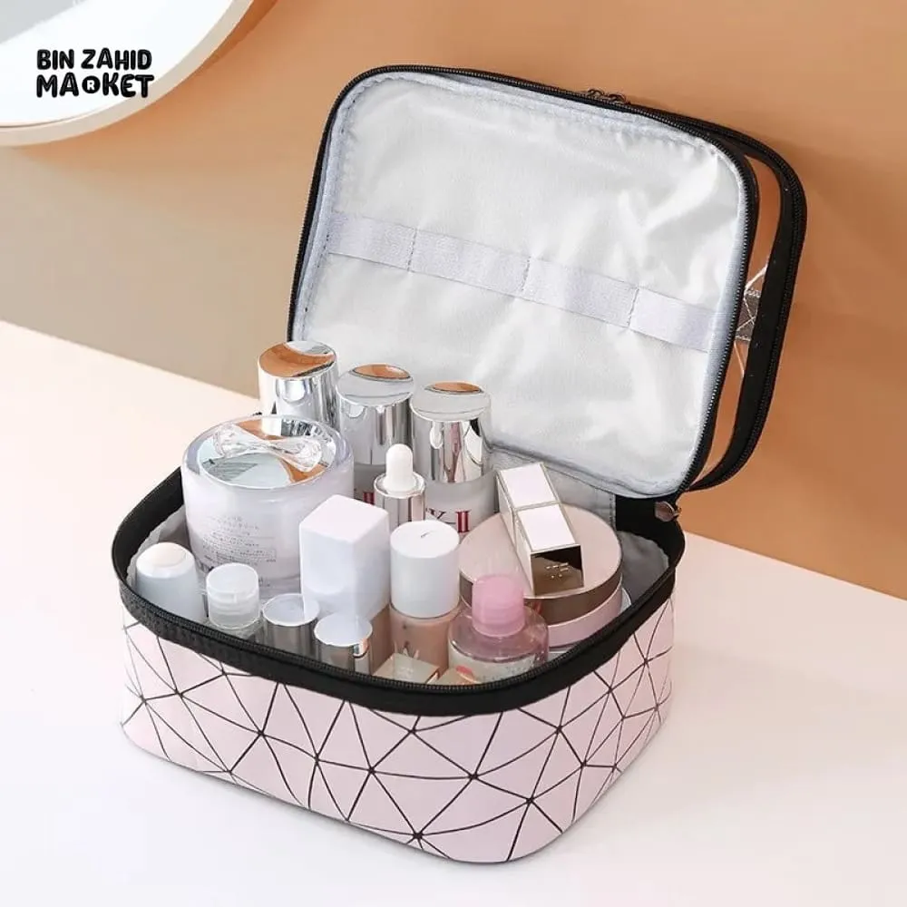 DUAL LAYER CLEAR MAKEUP BAG