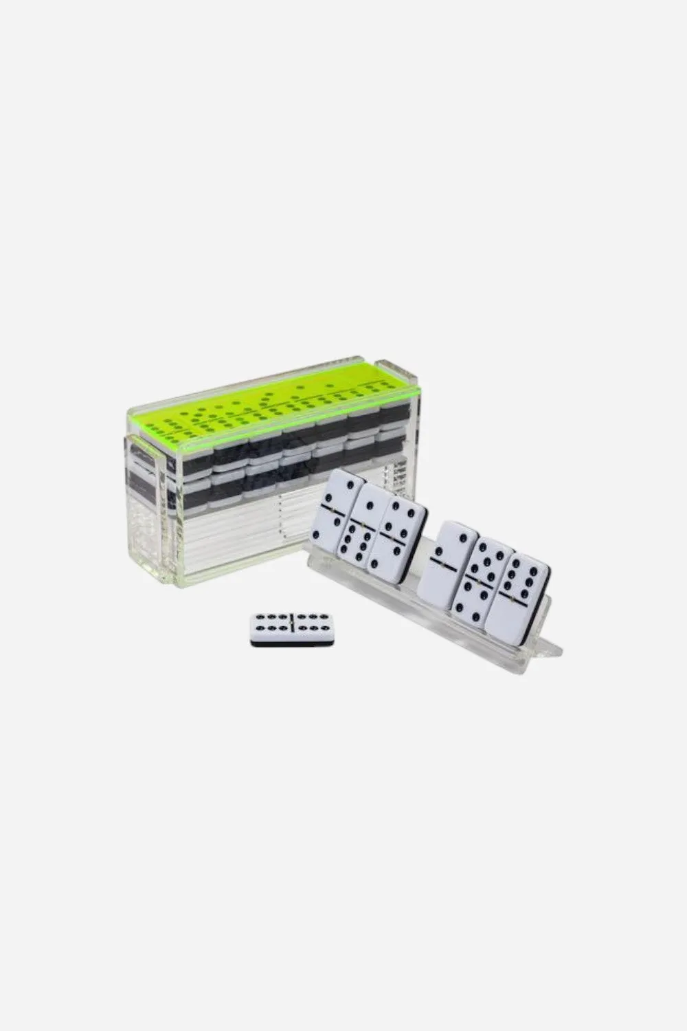 El Catire Domino Set with Racks - Neon Green