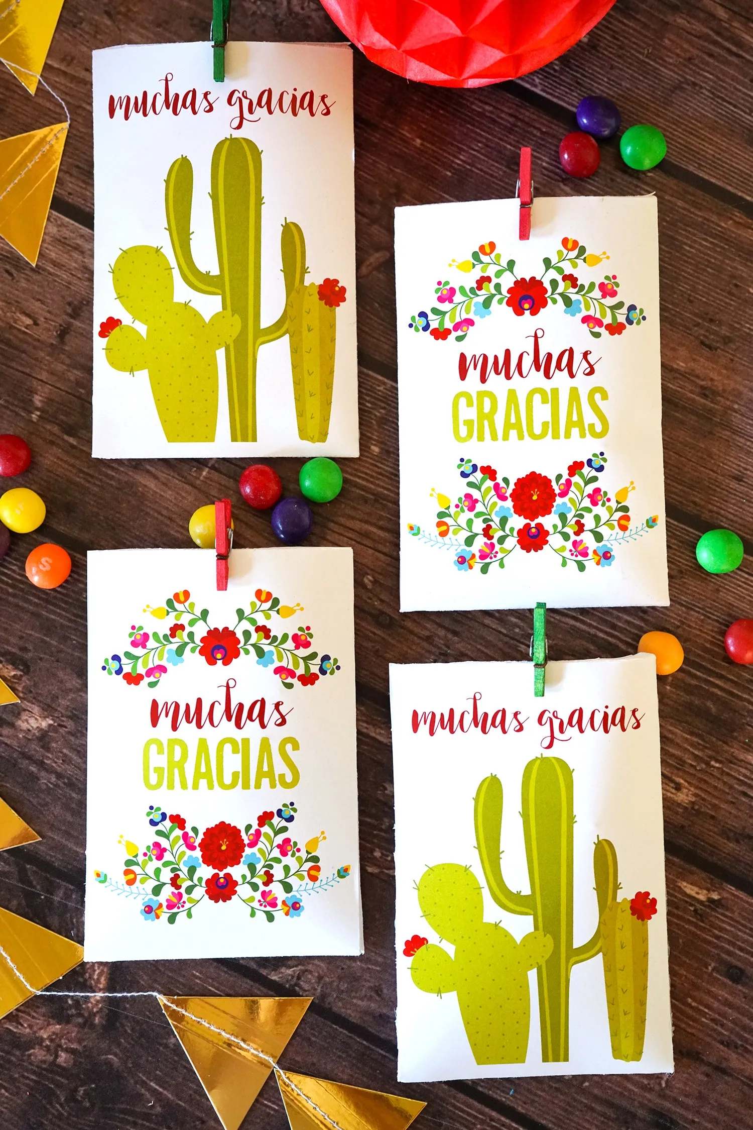Fiesta Party Favor Bags | Mexican Fiesta Favor Pockets