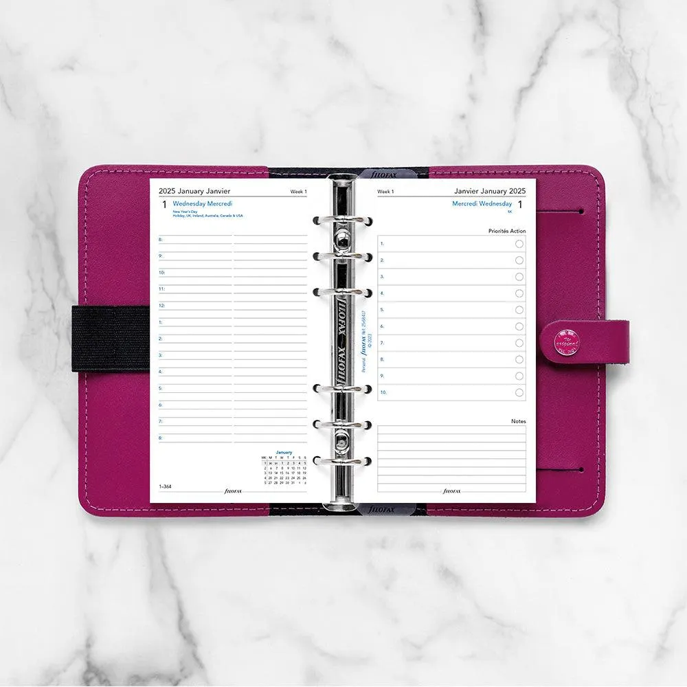 Filofax Personal Day on 2 Pages, 2025