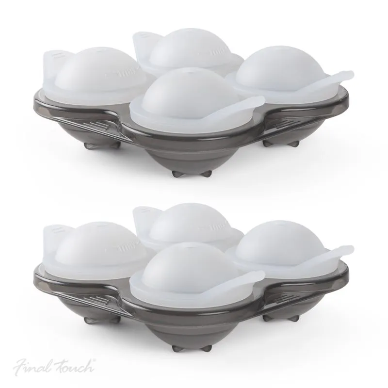 Final Touch Gray Plastic Ice Tray