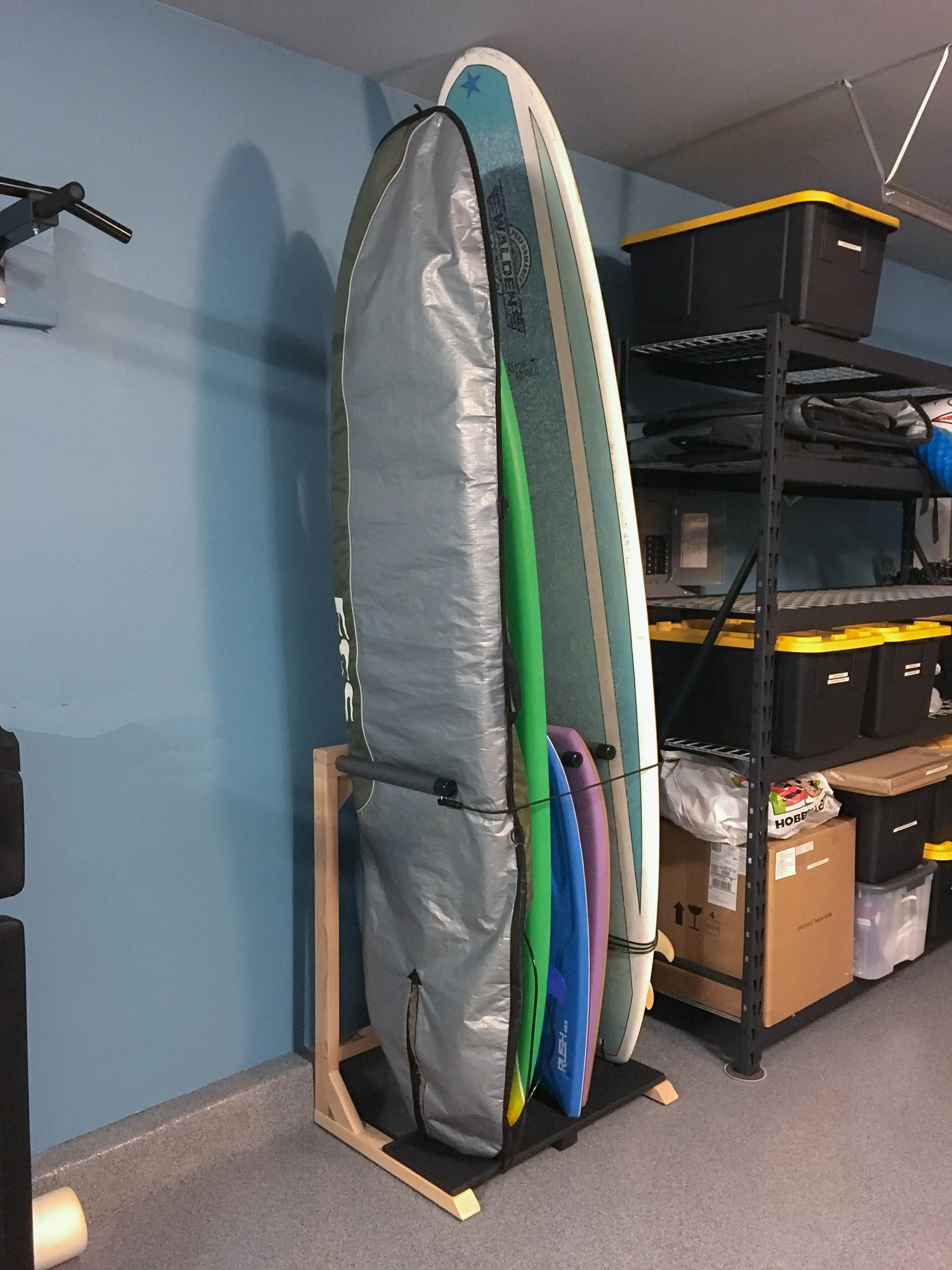 Finished Foamy Surf Rack