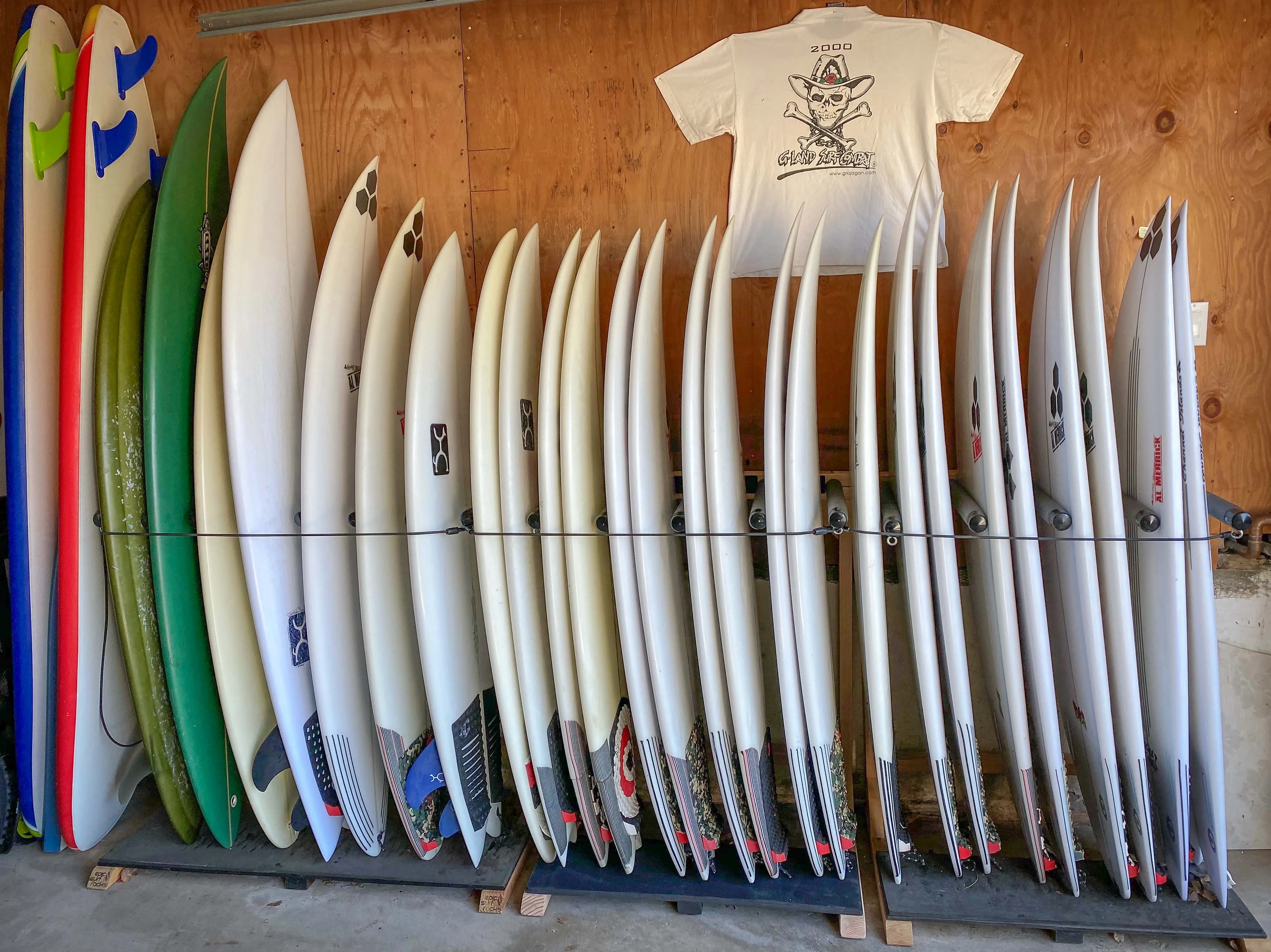 Finished Foamy Surf Rack