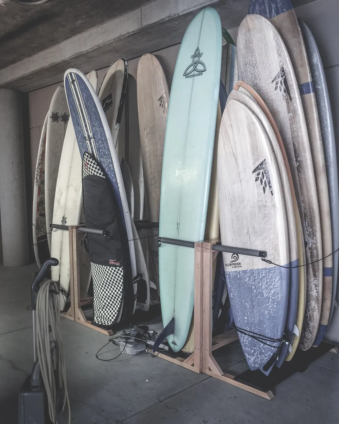 Finished Foamy Surf Rack