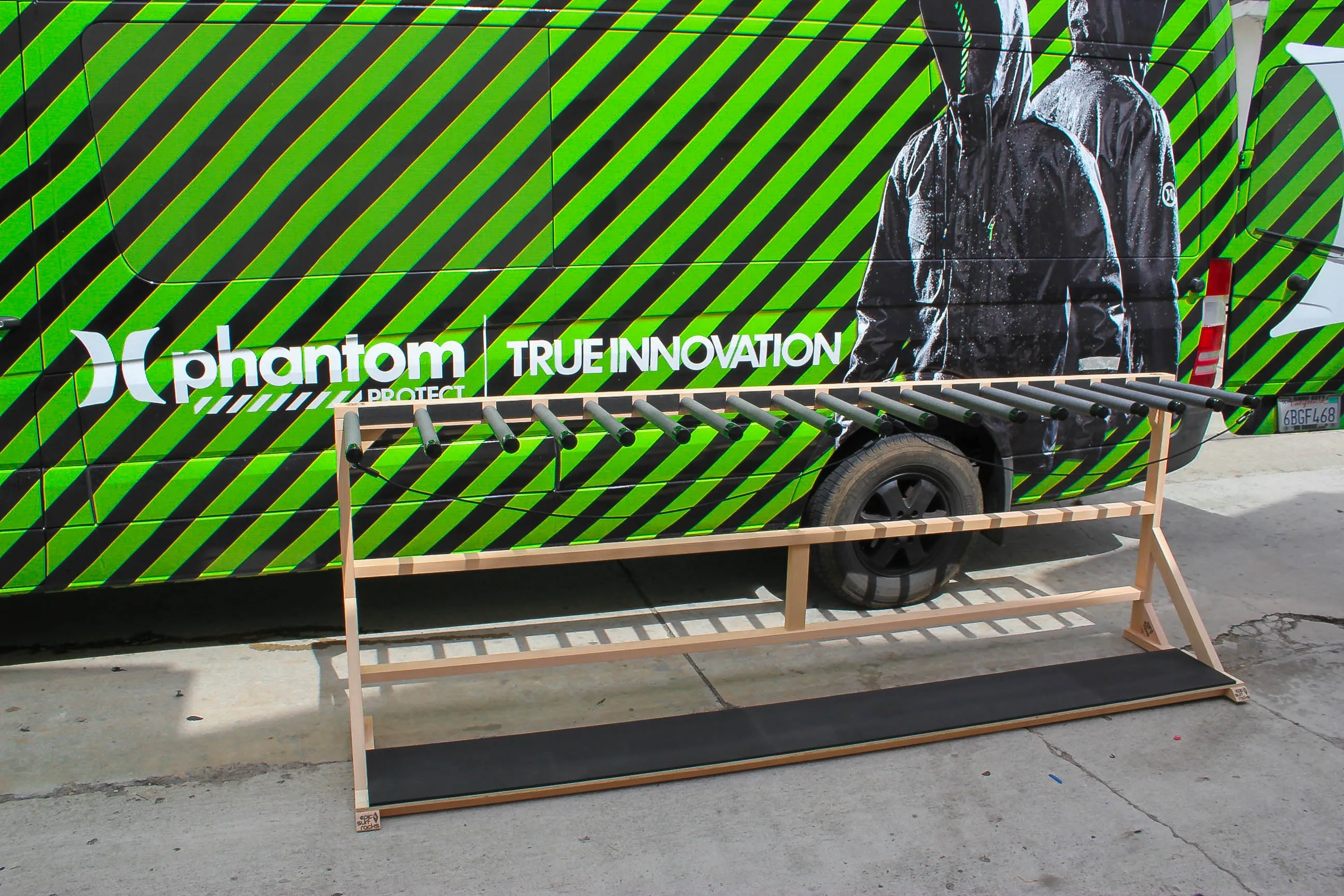 Finished Foamy Surf Rack