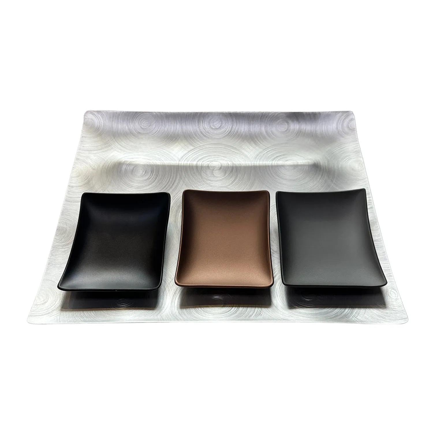 fink | tapas condiment tray | mocha