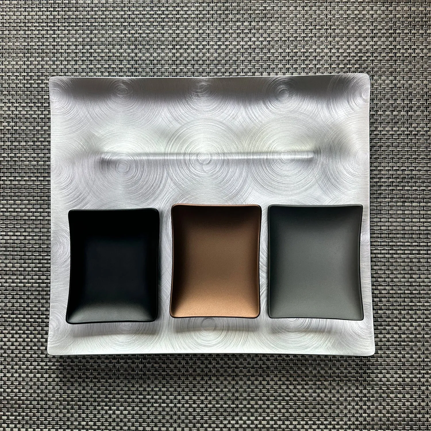 fink | tapas condiment tray | mocha
