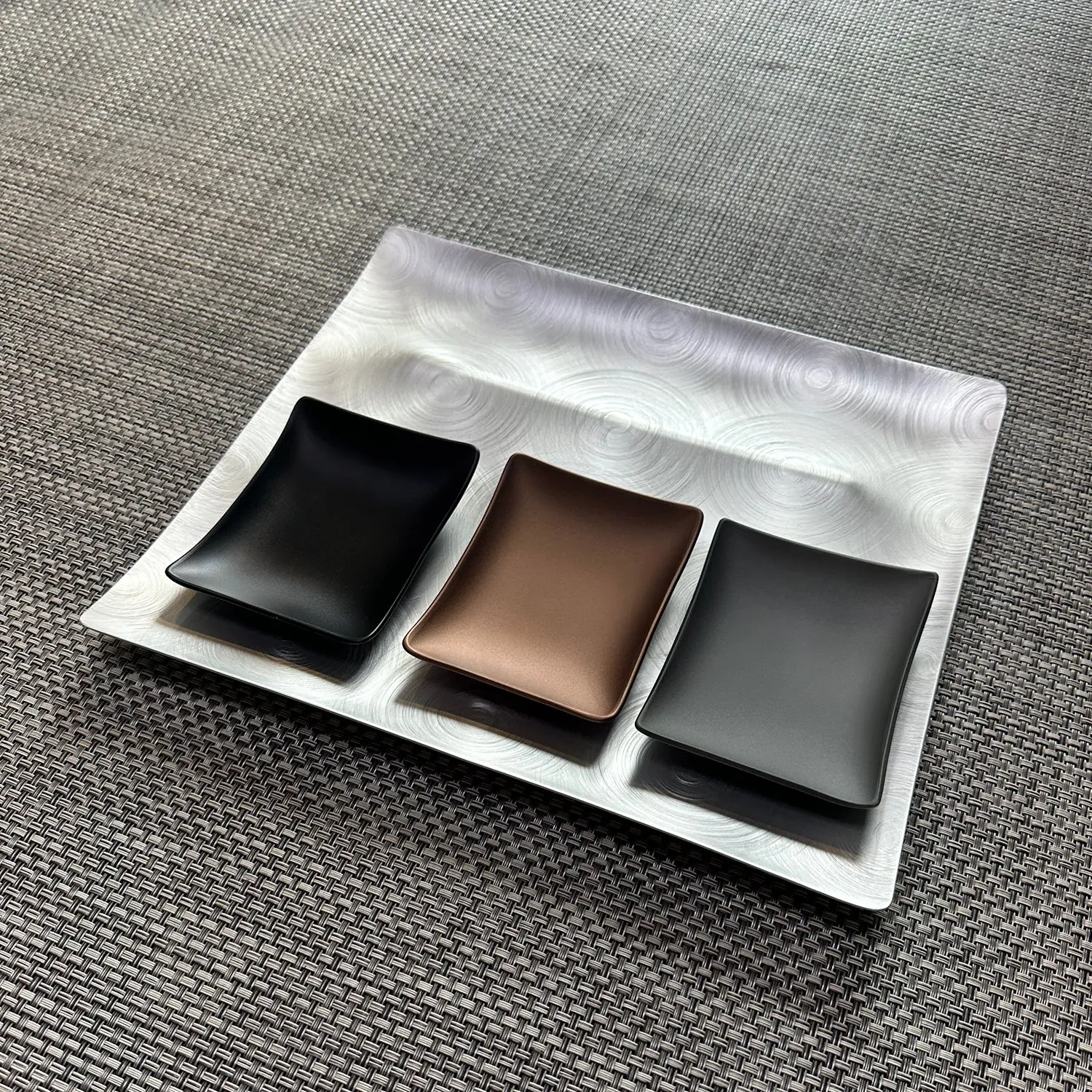 fink | tapas condiment tray | mocha
