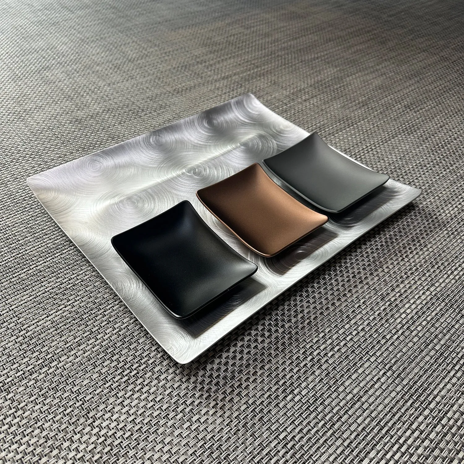 fink | tapas condiment tray | mocha