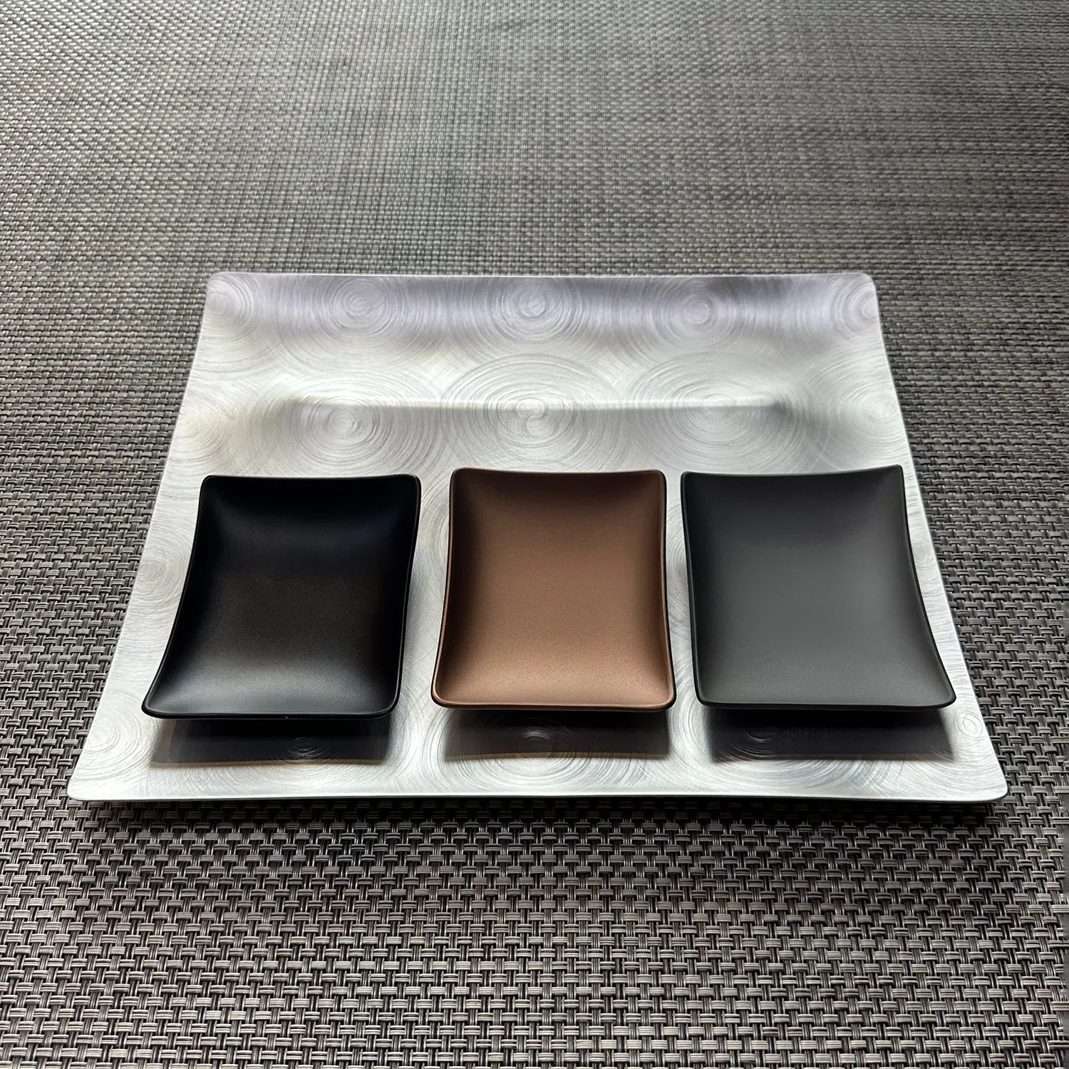 fink | tapas condiment tray | mocha