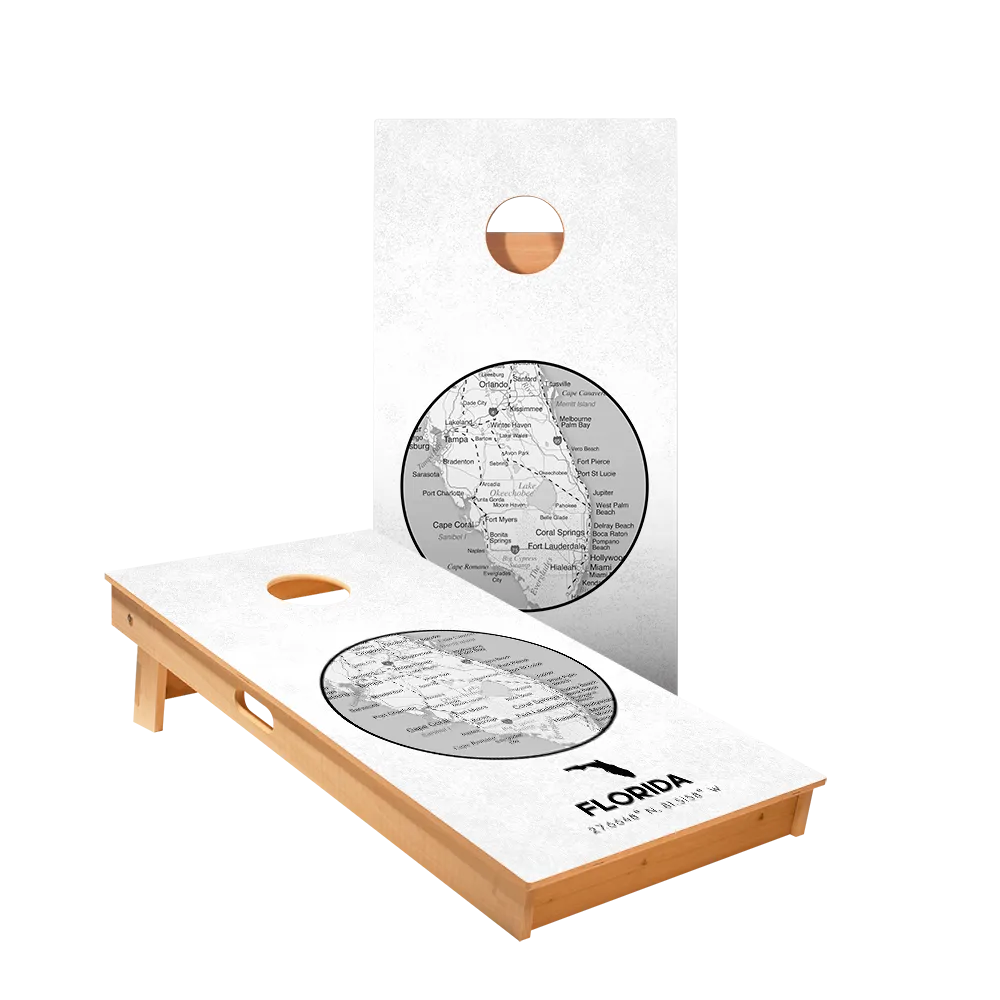 Florida State Map Star Cornhole Boards