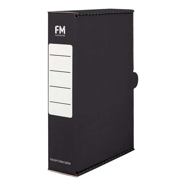 FM Storage Carton Black Foolscap