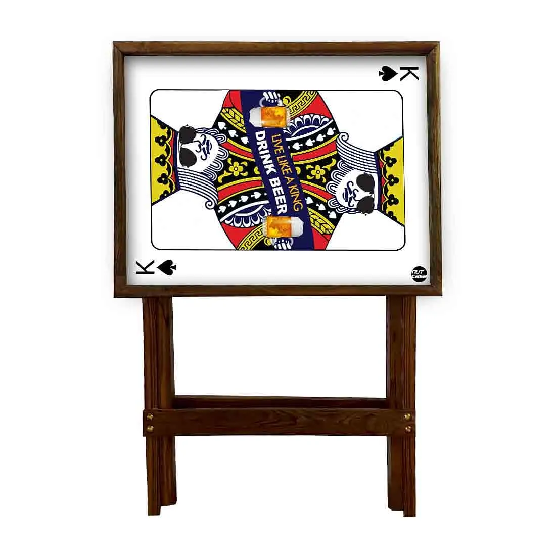 Folding Eating Trays Serving Side Tables for Living Room - like King