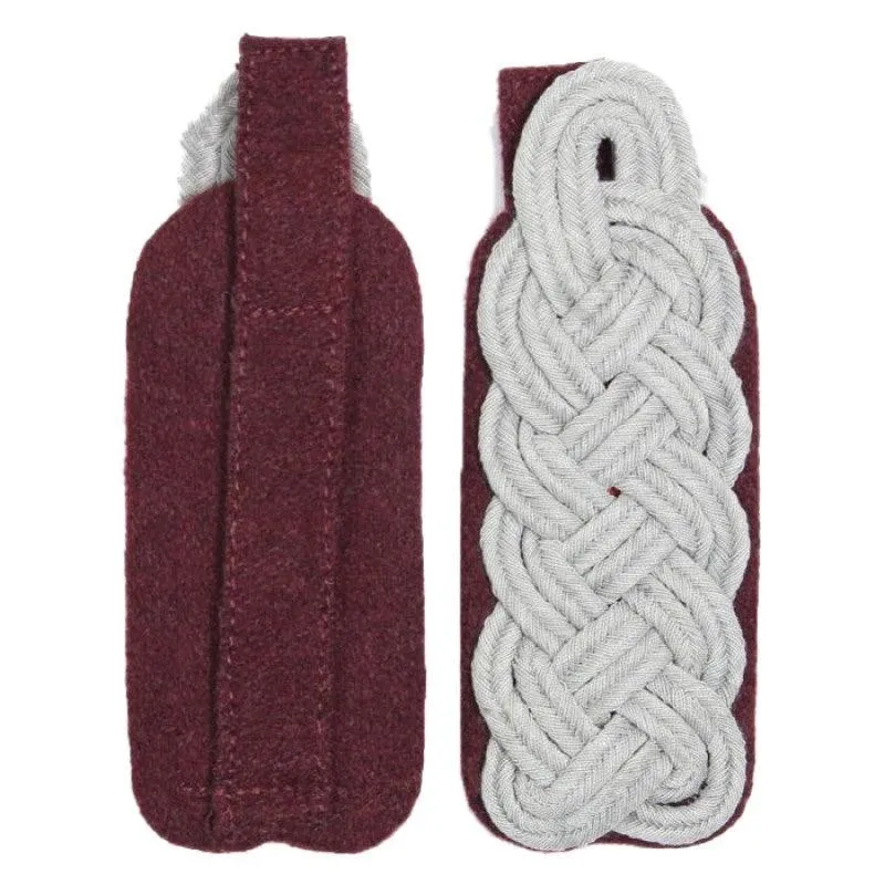 German Senior Officer Shoulder Boards - Crimson Piped