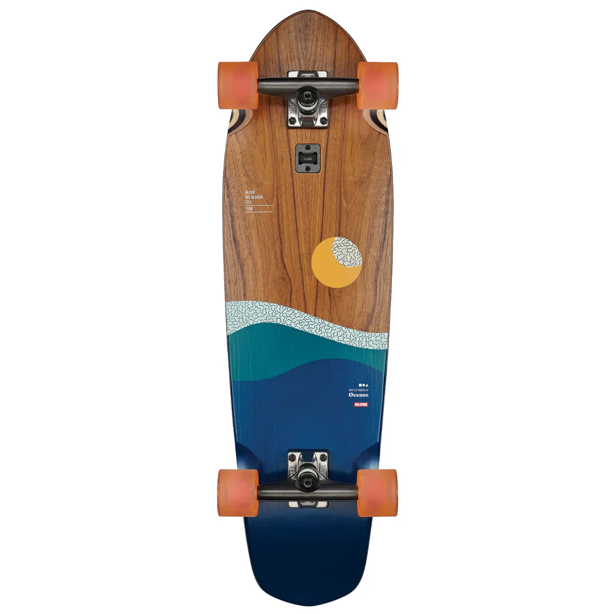 Globe Big Blazer Teak Oceans 32" Skateboard Complete