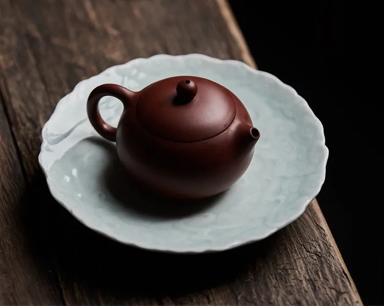 Gohobi Ceramic Cloud Plate Teapot Tray