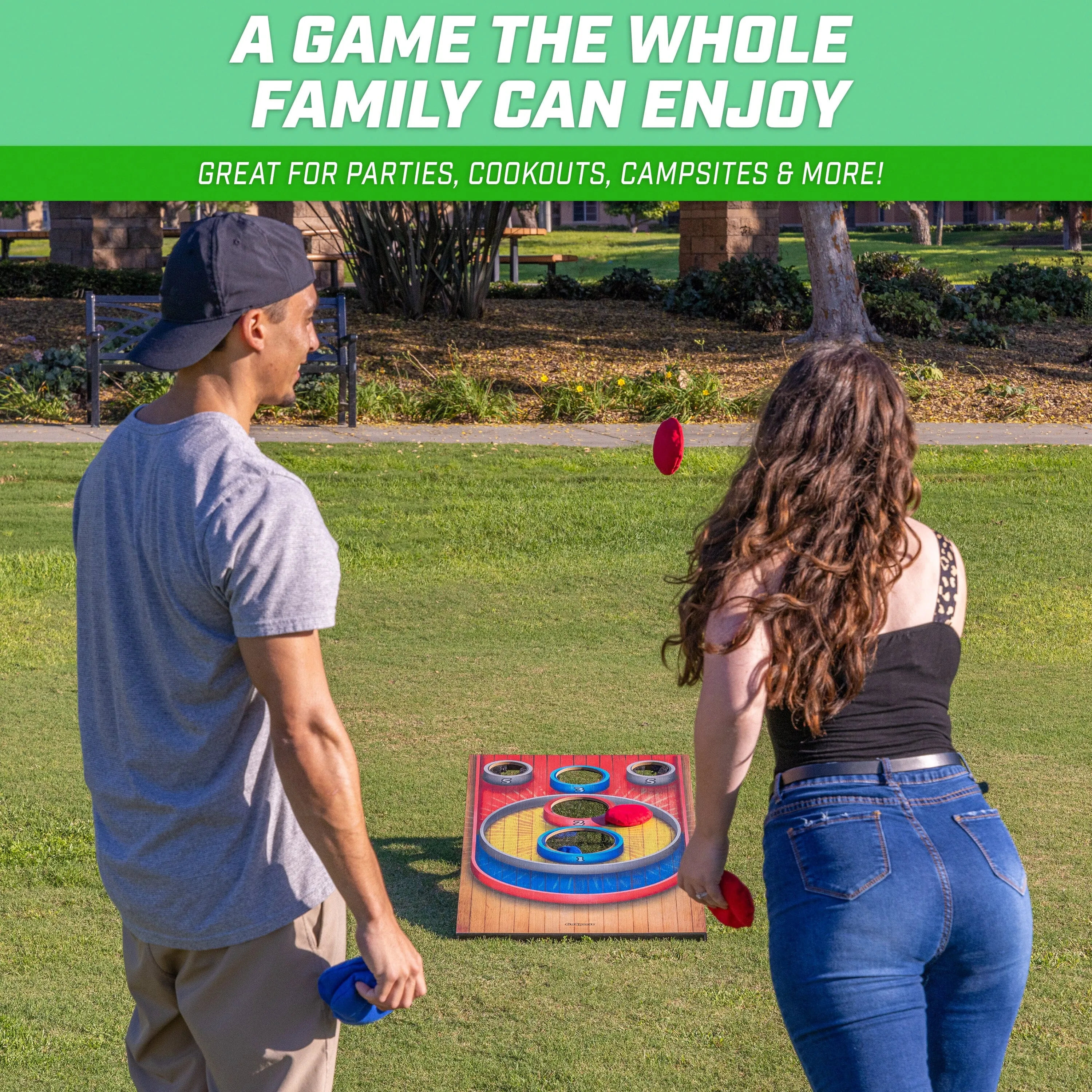 GoSports Carnival Arcade Toss Cornhole Game - Indoor or Outdoor Bean Bag Toss
