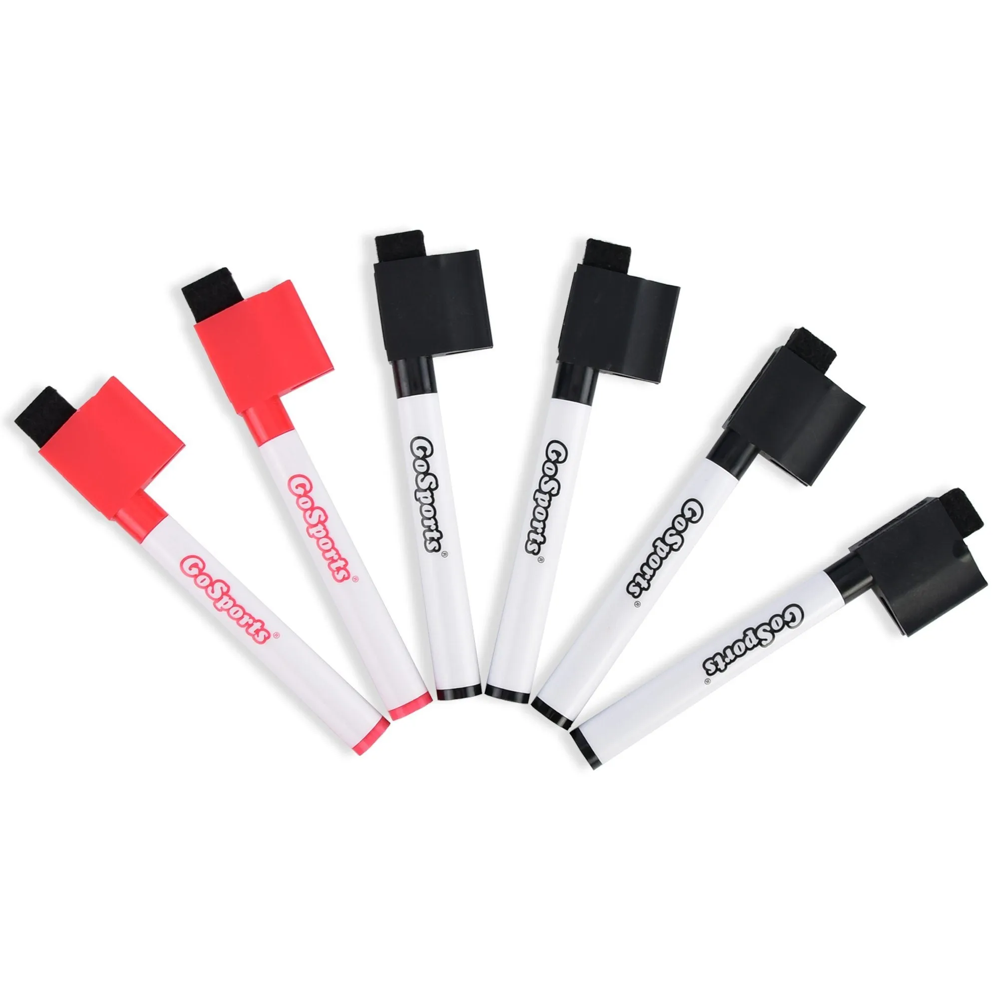 GoSports Coaches Board Dry-Eraser Markers - 6-Pack