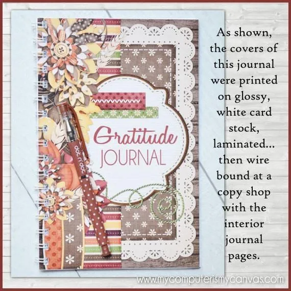 Gratitude Journal {HALF SIZE} PRINTABLE