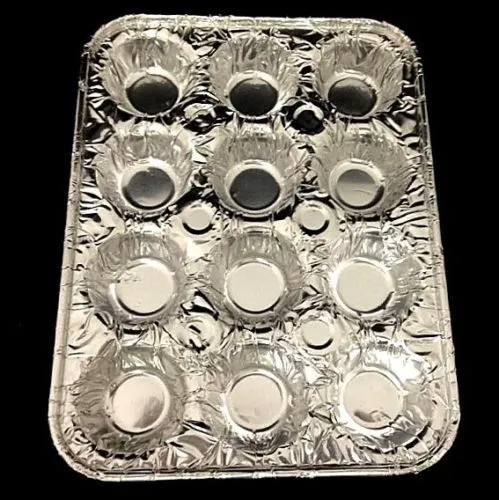 Handi-Foil 12-Cavity Foil Mini-Muffin Pan 250/CS