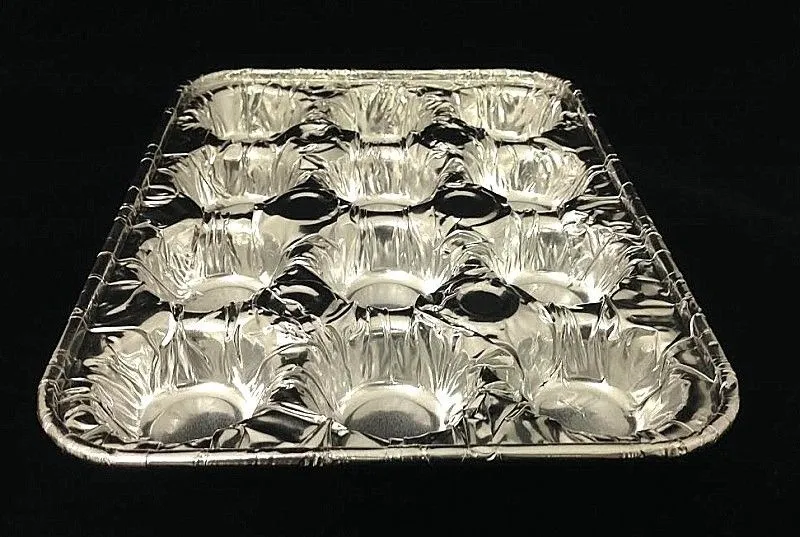 Handi-Foil 12-Cavity Foil Mini-Muffin Pan 250/CS