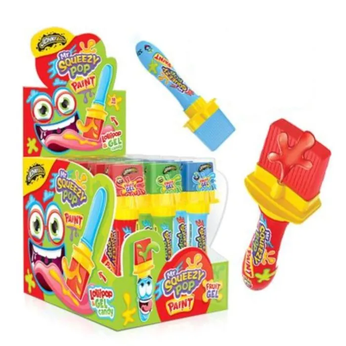 Johnny Bee Mr. Squeezy Pop Paint Candy - 18 Count