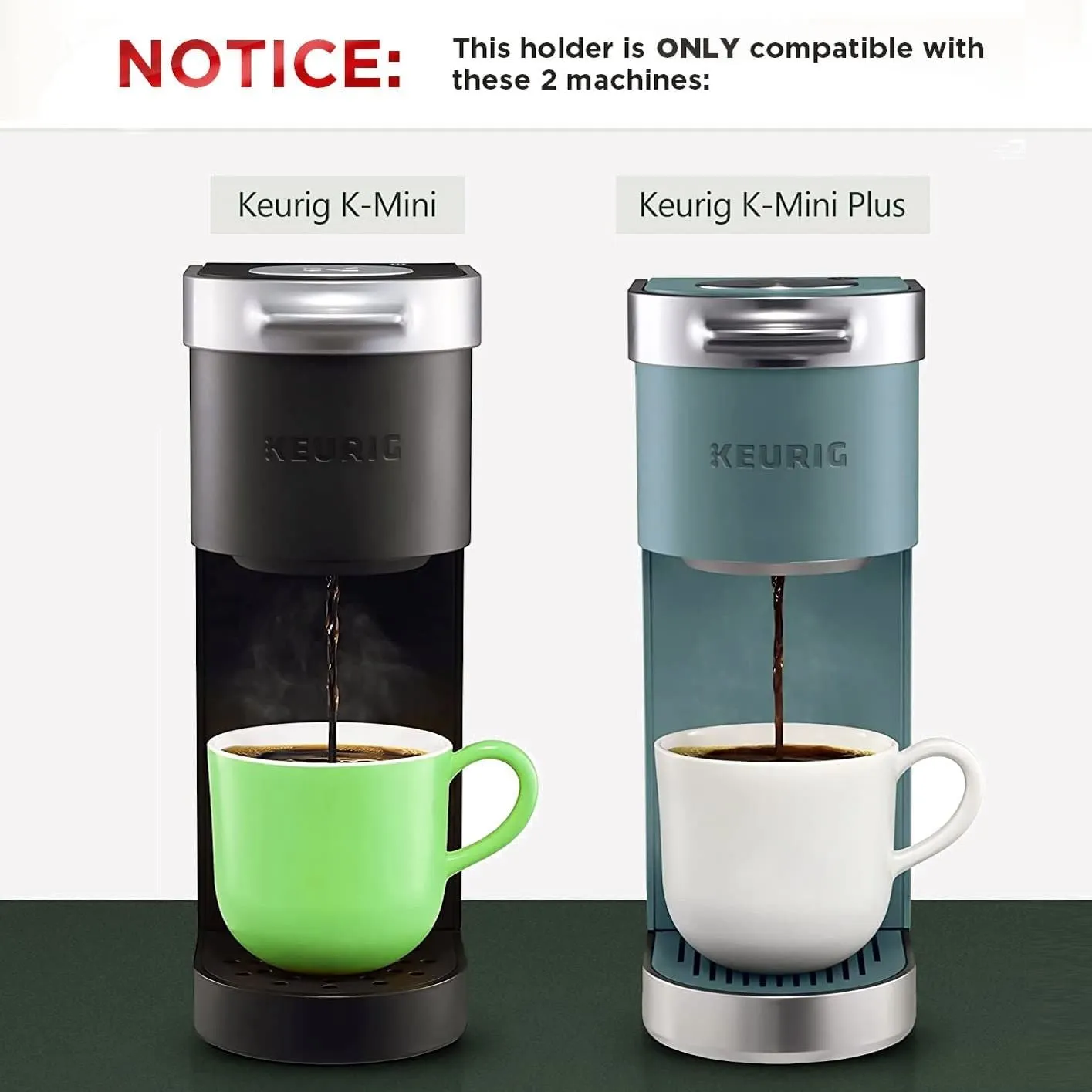 K Cup Organizer for Single Serve Keurig K-Mini and K Mini Plus Coffee Makers