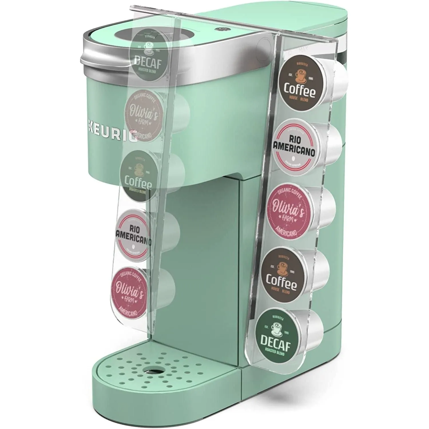K Cup Organizer for Single Serve Keurig K-Mini and K Mini Plus Coffee Makers