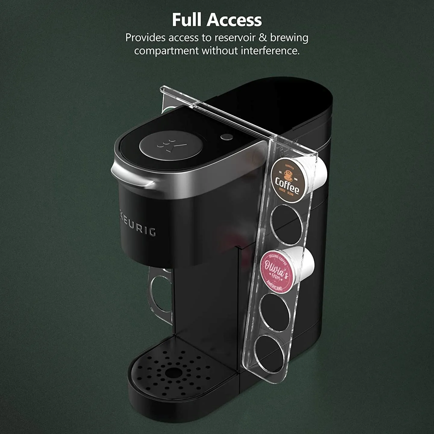 K Cup Organizer for Single Serve Keurig K-Mini and K Mini Plus Coffee Makers