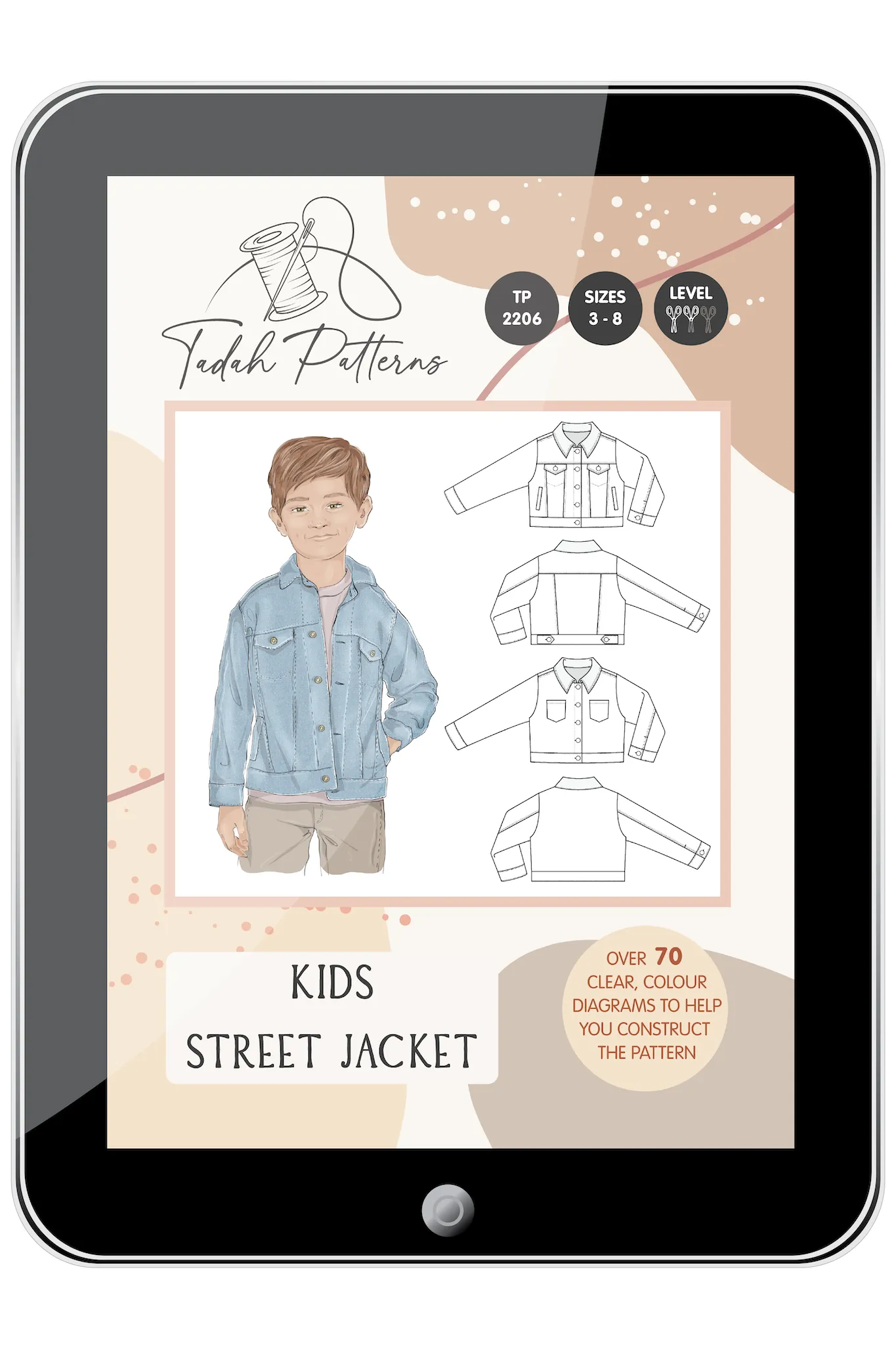 Kids Street Jacket Sewing Pattern
