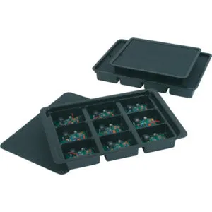 KITTING TRAY, 10-1/2x8-3/4x1- 1/2 12 CELL 2x1-7/8x1IN ,0.060
