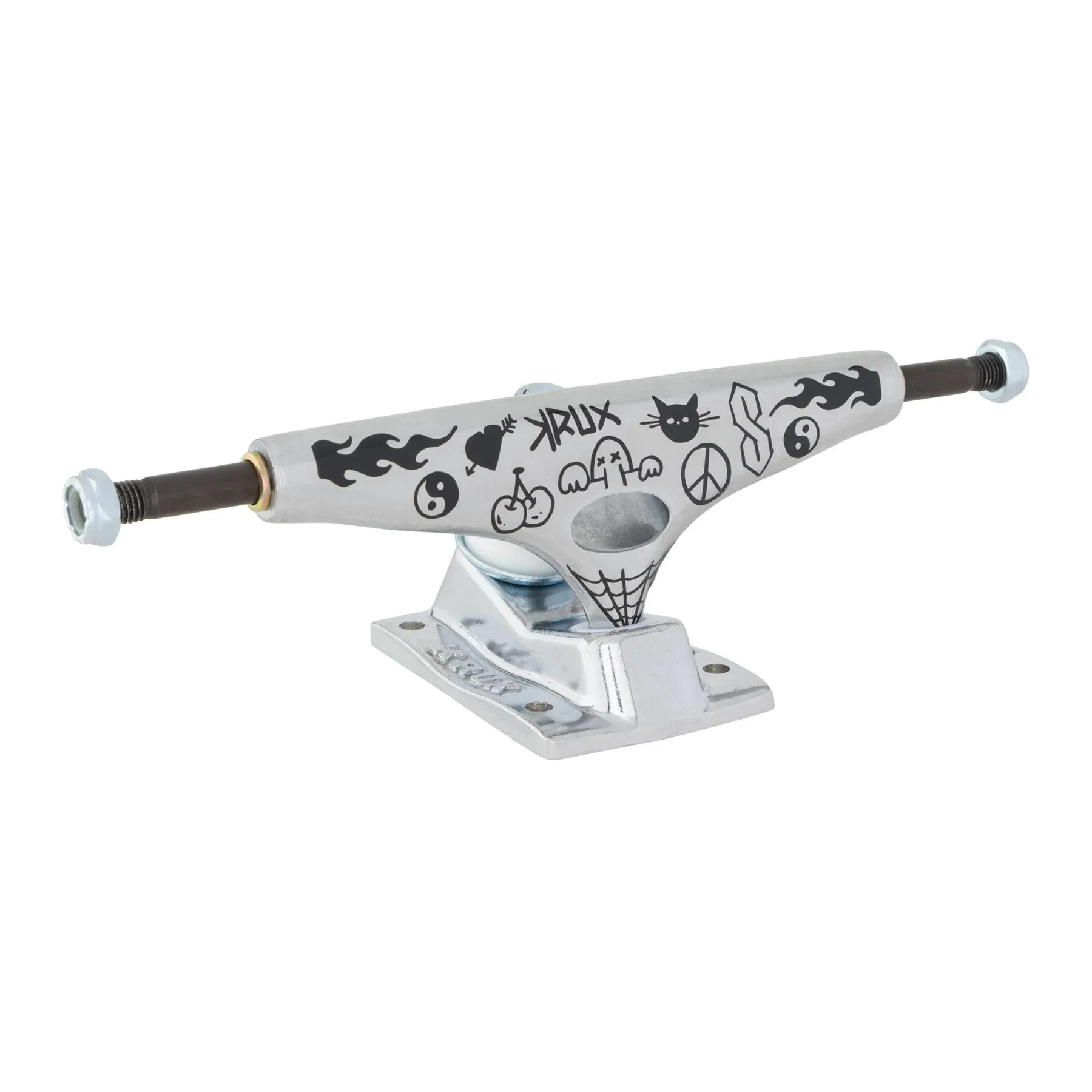 Krux Trucks K5 Doodle Standard 8.0" - Silver (Pair)