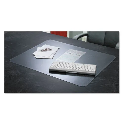 Krystalview Desk Pad With Antimicrobial Protection, Glossy Finish, 22 X 17, Clear