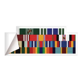 Large Ribbon Rack Sticker With Border