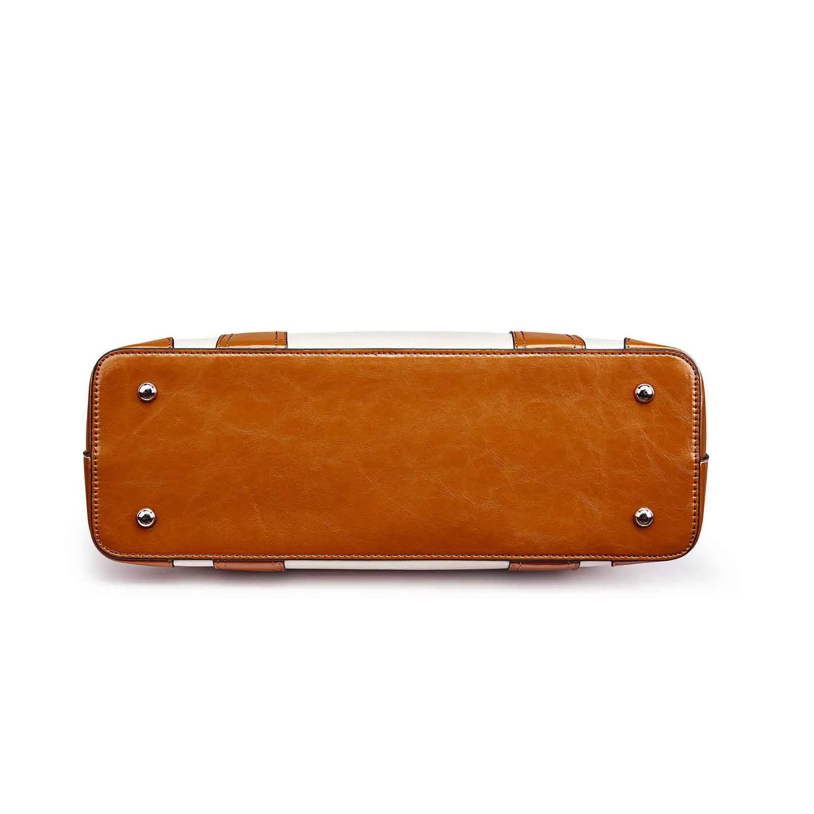 Leather Laptop Tote Handbag for Women