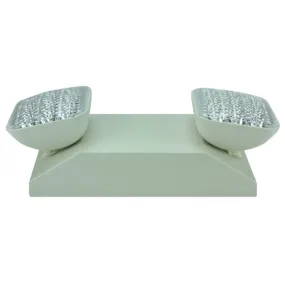 LED Emergency Light, 2 Watts, 2 Adjustable Light Heads, 120-277V, Self Test, Remote Capacity