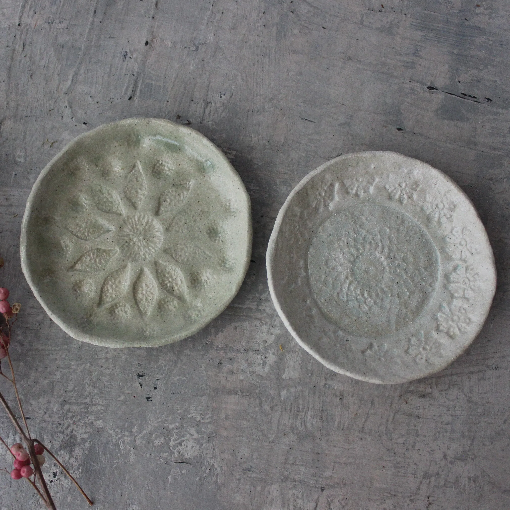 Little Ceramic Trays Marbled