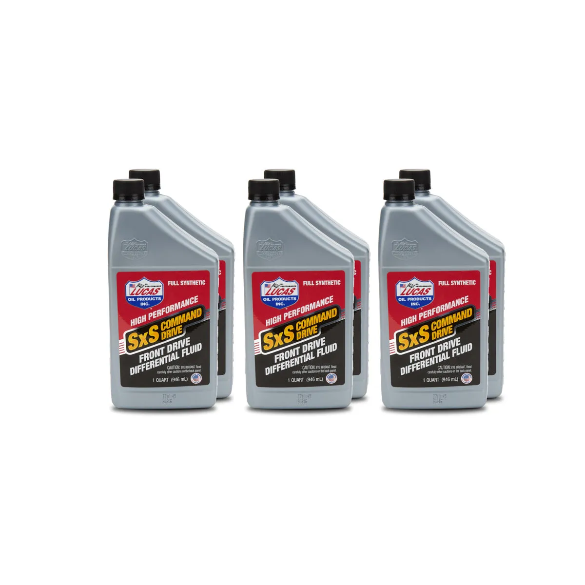 Lucas Command Drive Transmission Fluid - SxS - Synthetic - 1 qt Bottle - (Set of 6)