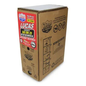 Lucas Fuel Saving Motor Oil - 0W20 - Bag In Box - Synthetic - 6 Gallon