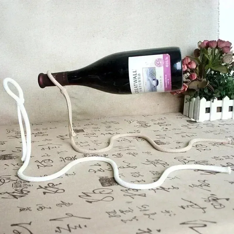 Magical Suspension iron Chain Wine Bottle Rack