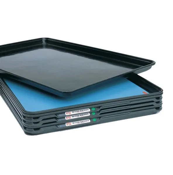 Metro CBNTC-MTRAY Dissipative ESD Molded Fiberglass SmartTray&trade;, Black, 17.75" x 25.75" x 1.12"