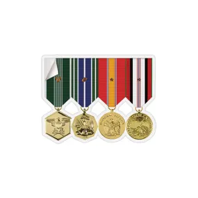 Mini Anodized Medal Rack Sticker